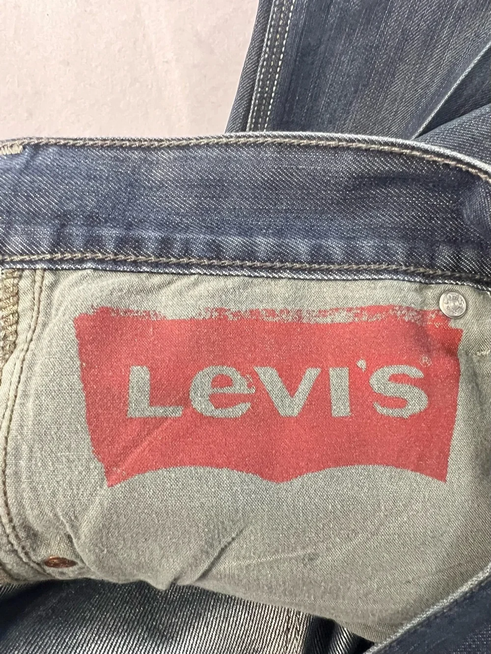 Levi’s 514 Slim Straight Jeans Men’s 36x32 Blue Denim Flap Pocket Casual Classic